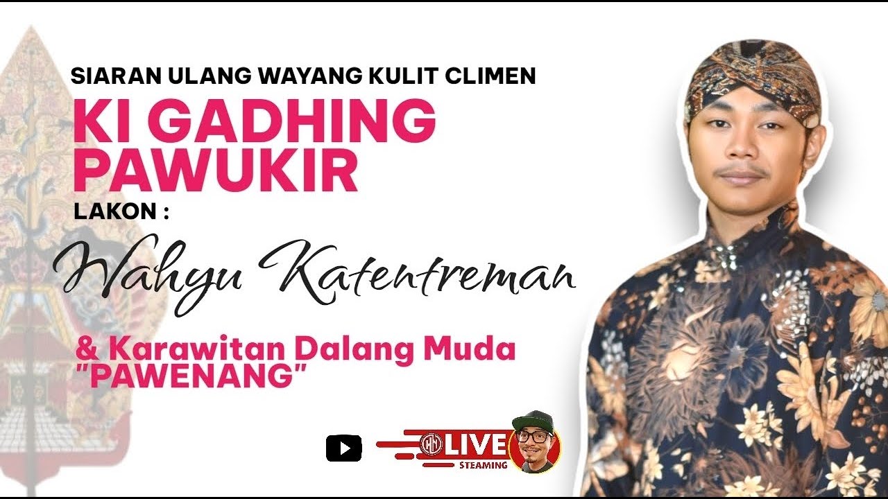🔴[LIVE}  Siaran Ulang Pagelaran Wayang Kulit Ki Gadhing Pawukir Lakon : 