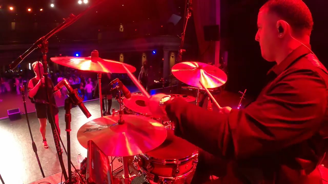 Respect (cover) By Blonde Ambition Band (Drum Cam)