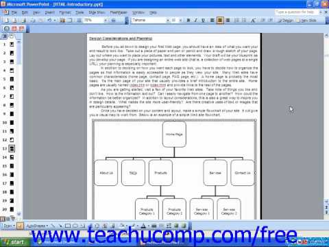 HTML Tutorial Design Considerations & Planning Training Lesson 2.1