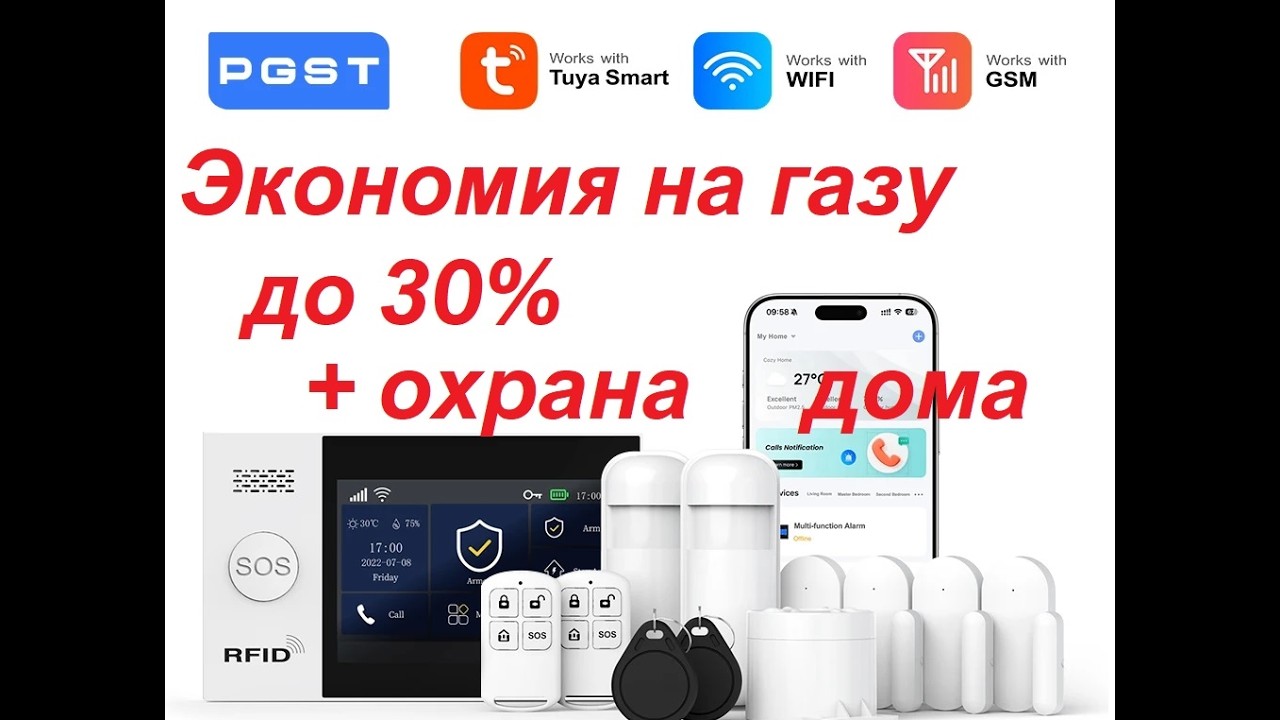 Умный дом своими руками, самое необходимое до 100$ Смарт-система охранной сигнализации Tuya c Алисой