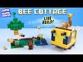 Minecraft LEGO The Bee Cottage LIVE Build Review Making Honey!