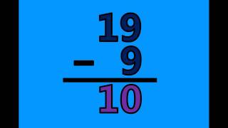 Math Subtraction Facts - Subtracting with 19's