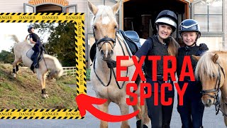Harlow's WORST EVER equestrian moment!!! SUPER SPICY POPCORN RETURNS!!!!!!