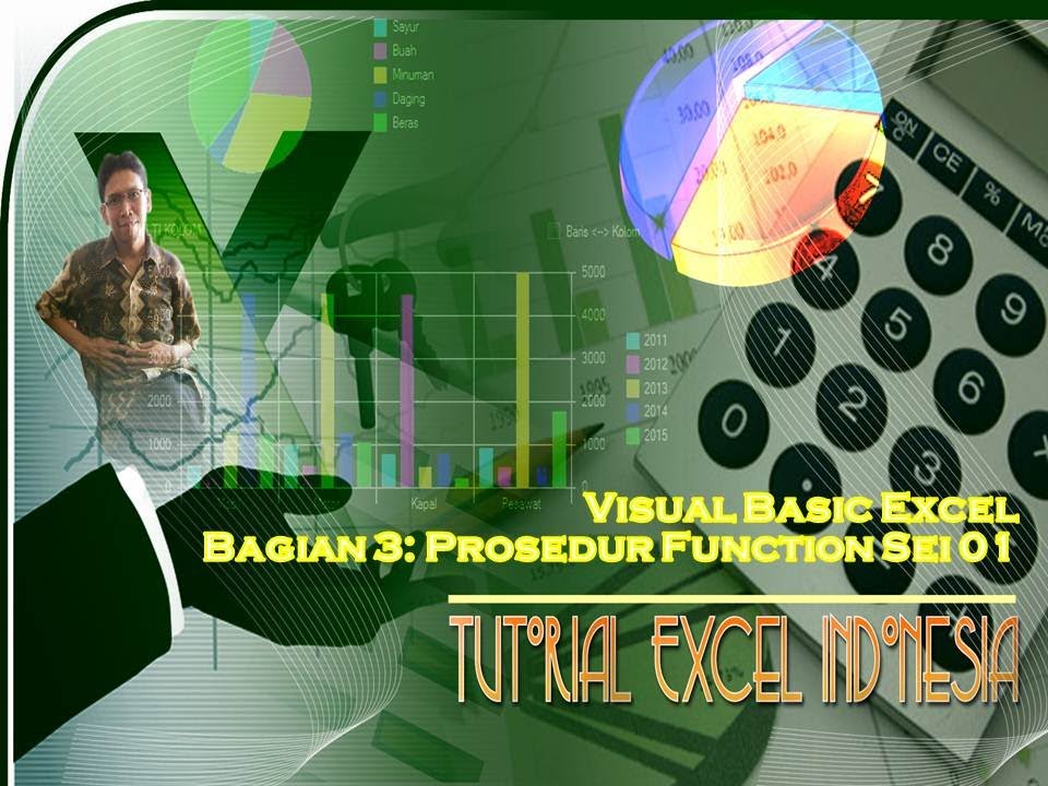 Tutorial Excel Indonesia:Bagian 3: Prosedur Function dengan 1 Argumen Pada Macro Excel