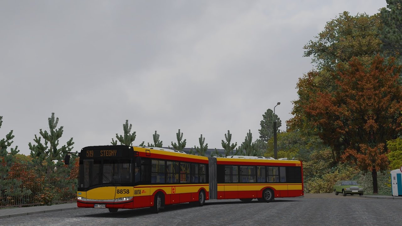OMSI 2 - Solaris Urbino 18 III #8858 - Linia 519 - MZA Warszawa