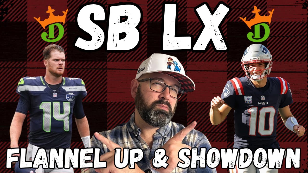 NFL DFS DraftKings SUPER BOWL LX Showdown Picks LIVE Strategy For Patriots-Seahawks Lineups