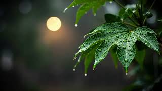 Cozy woody Rain in the Night | Gentle music for Sleep Tones, Anxiety Relief &  Rest 🌿