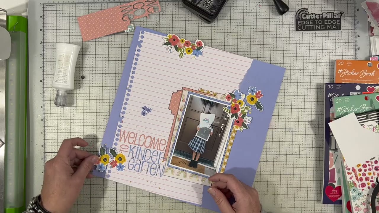 Scrapbooking Process Video to K (Cool Kid Hop/Scraptember