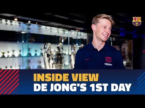 [BEHIND THE SCENES] Frenkie de Jong's first day in Barcelona