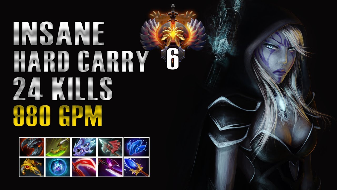 Insane Drow Ranger Full items pro gameplay - Godadico Dota
