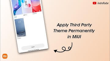 How to Apply Third Party theme Permanently in MiUI • MiUI 14 - @Andro_Radar