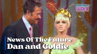News Of The Future | Dan Rowan | Intro by Goldie Hawn | Rowan & Martin's Laugh-In