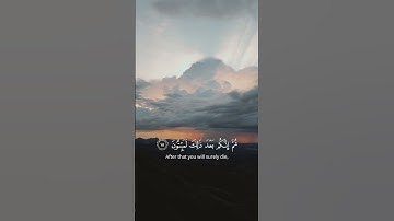 سورة المؤمنون الآية ١٤ الى ١٥