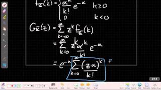 Probability Generating Function Example - YouTube
