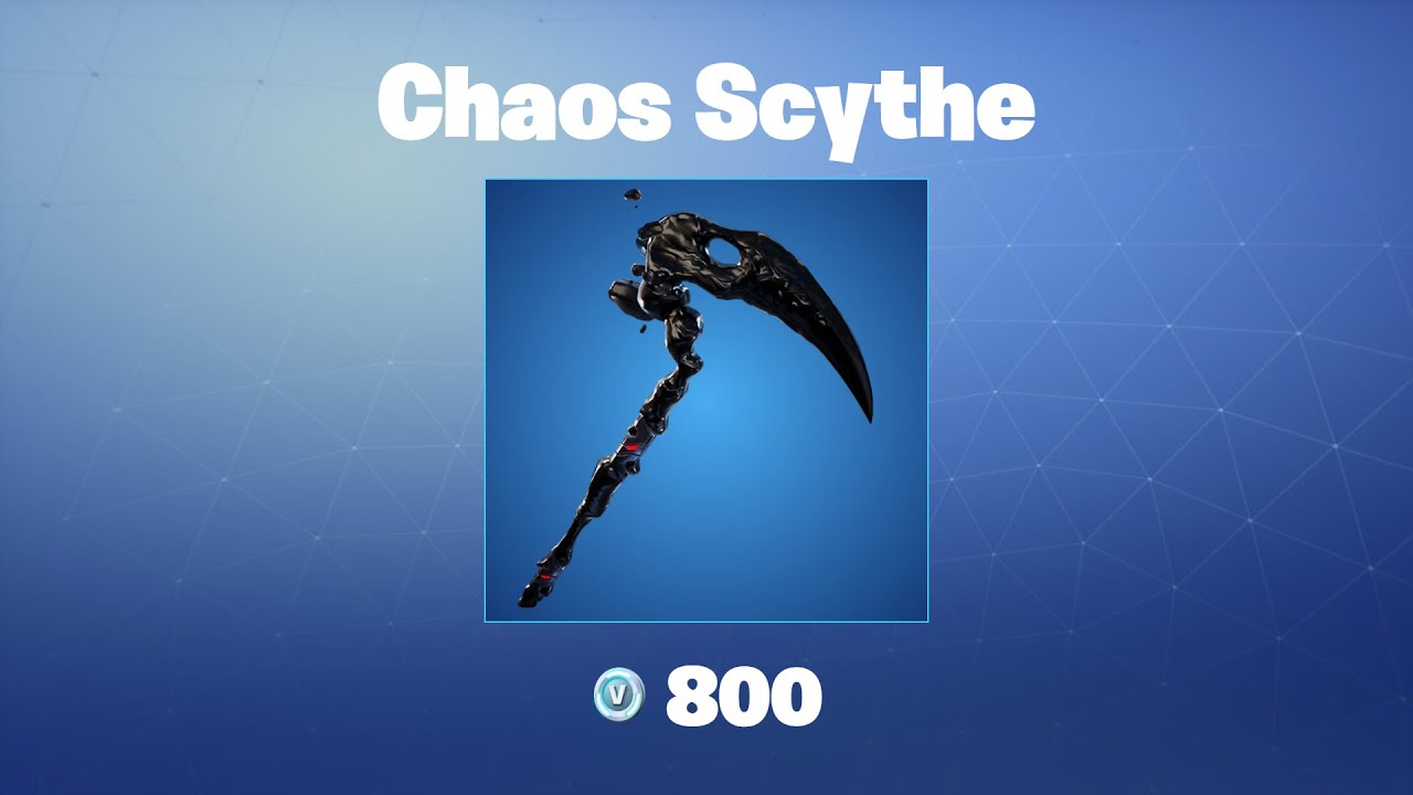 Chaos Scythe Fortnite Pickaxe YouTube
