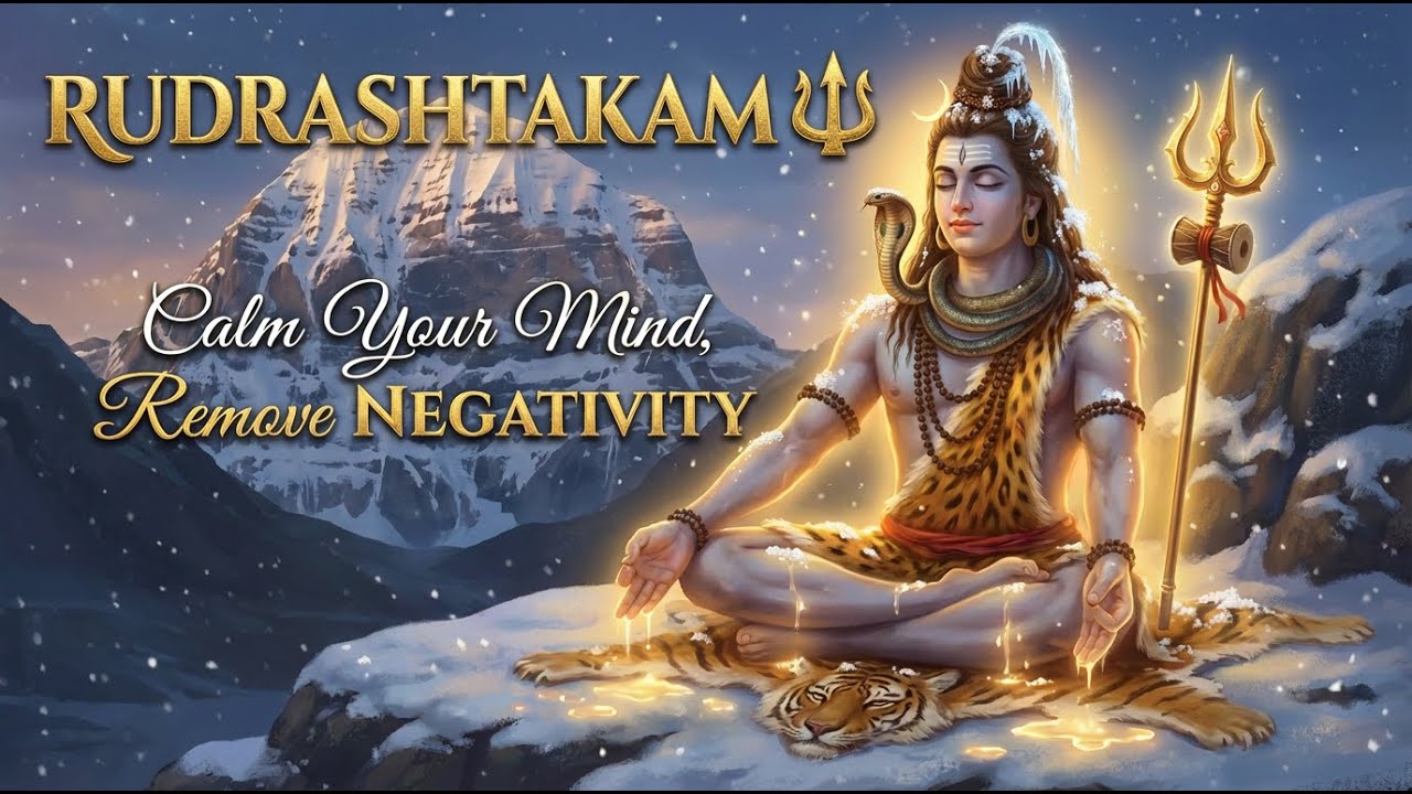 Rudrashtakam | Powerful Shiva Stotram for Peace, Protection & Blessings | Remove Negativity & Fear 🔱