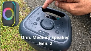 onn. Medium Party Speaker Gen. 2 review en Español