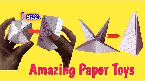 2 amazing and easy paper Toys || amazing paper craft || DIY  paper craft