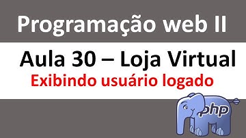 aula 30 - Exibindo usuário logado