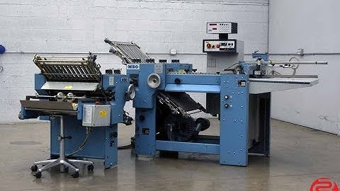 2000 MBO B20 Pile Feed Paper Folder w/ 8 Page Unit and Mobile Delivery