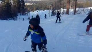 Bubba snowboarding.AVI