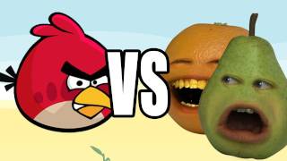 Annoying Orange Vs Angry Birds Pear