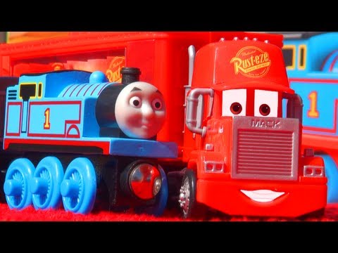 Cars 2 Mack Truck & Thomas Tank Talking Farm Toy - Disney Pixar Quick Changers VS Thomas & Friends