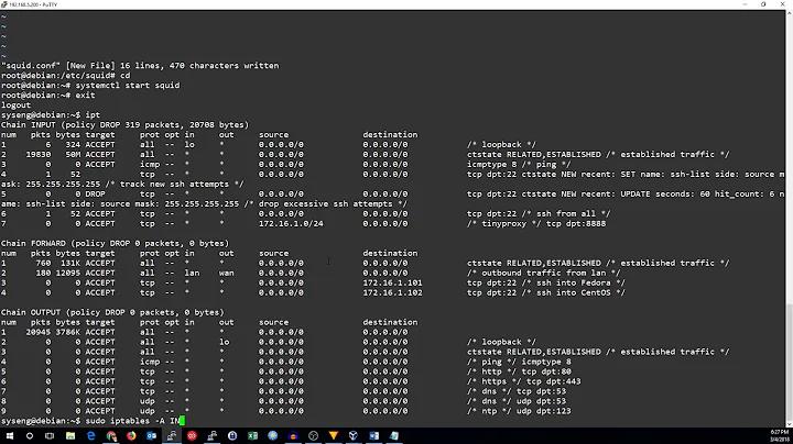 Transparent HTTP+HTTPS Proxy with Squid and iptables