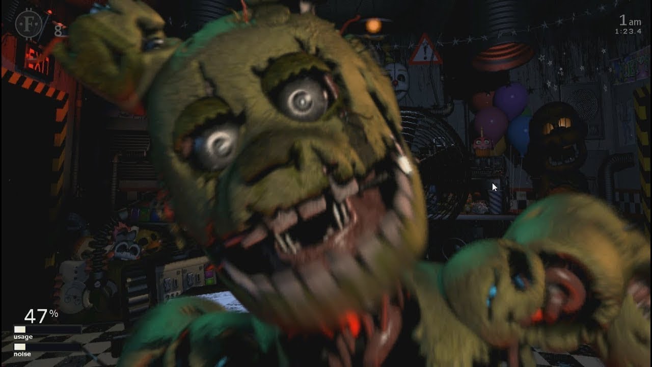 FNaF AR Springtrap Over Monty [Five Nights at Freddy's Security