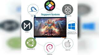 Review: Raspberry Pi Screen 7inch Monitor IPS 1024x600 HDMI Capacative 7'' Touch Screen Monito...