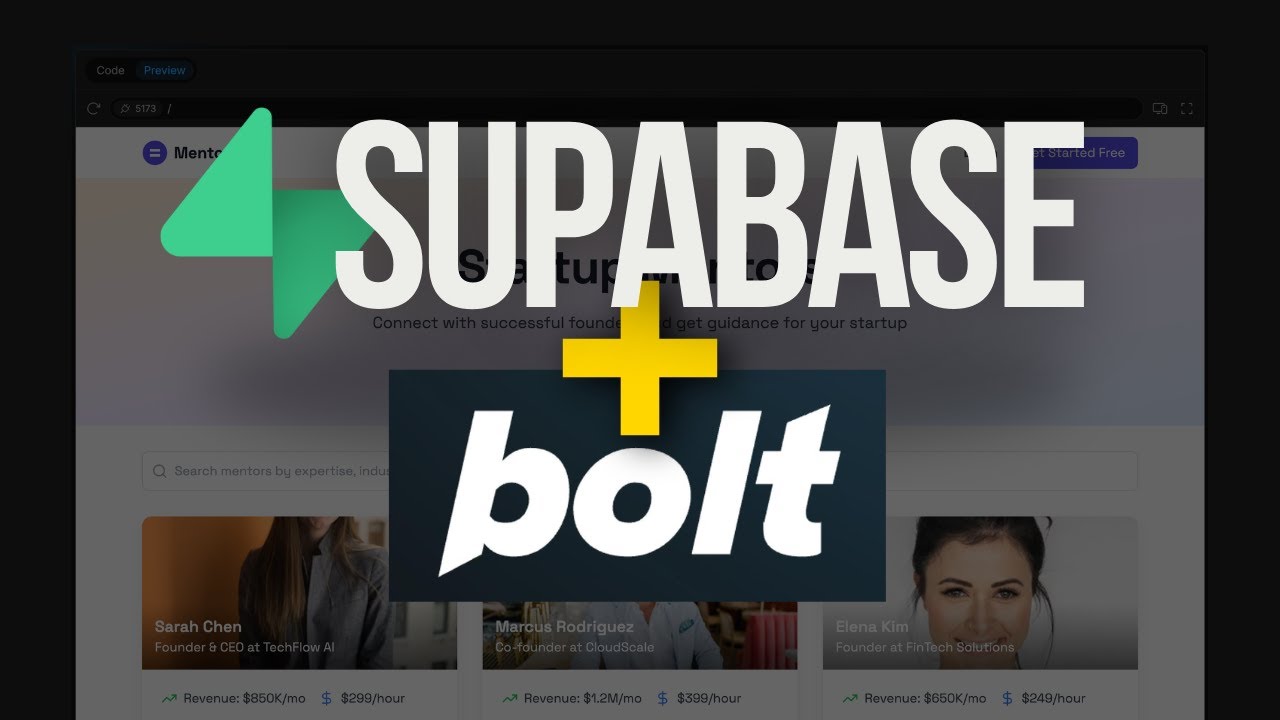 How to use Supabase with Bolt.new - YouTube