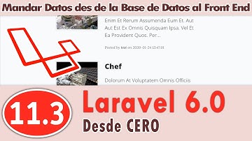11.3-Curso de Laravel 6.0 - Mandar Datos des de la Base de Datos al Front End - Part 3