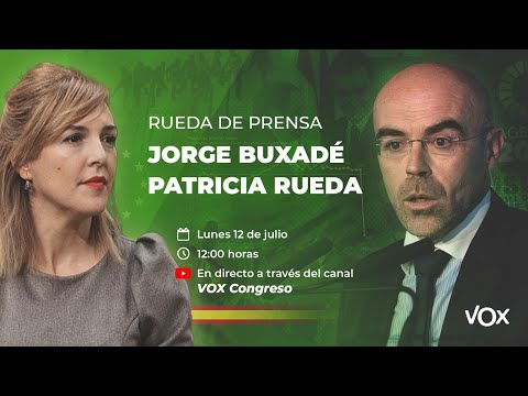 🔴 DIRECTO: Rueda de prensa de Jorge Buxadé y Patricia Rueda.