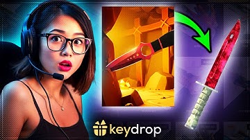 KEYDROP $100 INTO BUTTERFLY KNIFE!!! Keydrop Promo Code 2025