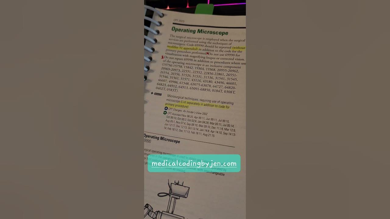 Tip medical coding certification microscope prep cpt book for beginners