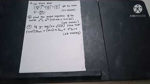 Solved question paper Engineering mathematics-1, question2(b)