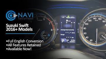 Suzuki Swift Instrument Cluster Japanese to English Conversion
