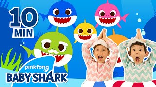 Baby Shark Doo Doo Doo In 10 Minutes | +Compilation | Kids Best Songs | Baby Shark Official