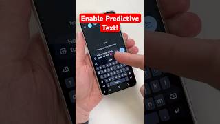 Enable Predictive Text on Samsung Keyboard! #samsunggalaxy #samsungkeyboard #samsungtips #shorts