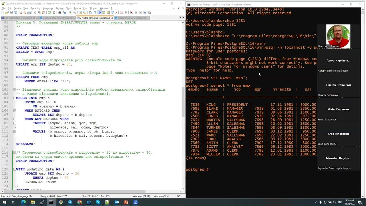 Лекція 9 - SQL-запити до реляційної БД з ієрархічними даними (деревами ...