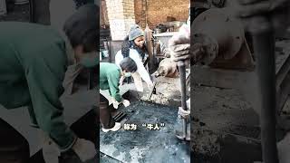 Natural Graphite Powder shaping into pellets #fcnfm #charcoalextruder