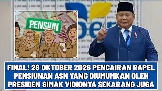 🔴FINAL OCTOBER 28, 2026 DISBURSEMENT OF ASN PENSION ARREARS ANNOUNCED BY THE PRESIDENT WATCH THE ...