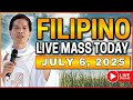 SUNDAY FILIPINO LIVE MASS TODAY ONLINE || JULY 6, 2025 || FR. JOSEPH FIDEL ROURA