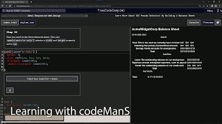learn2code | freeCodeCamp (New) Responsive Web Design - Building a Balance Sheet: Step 32
