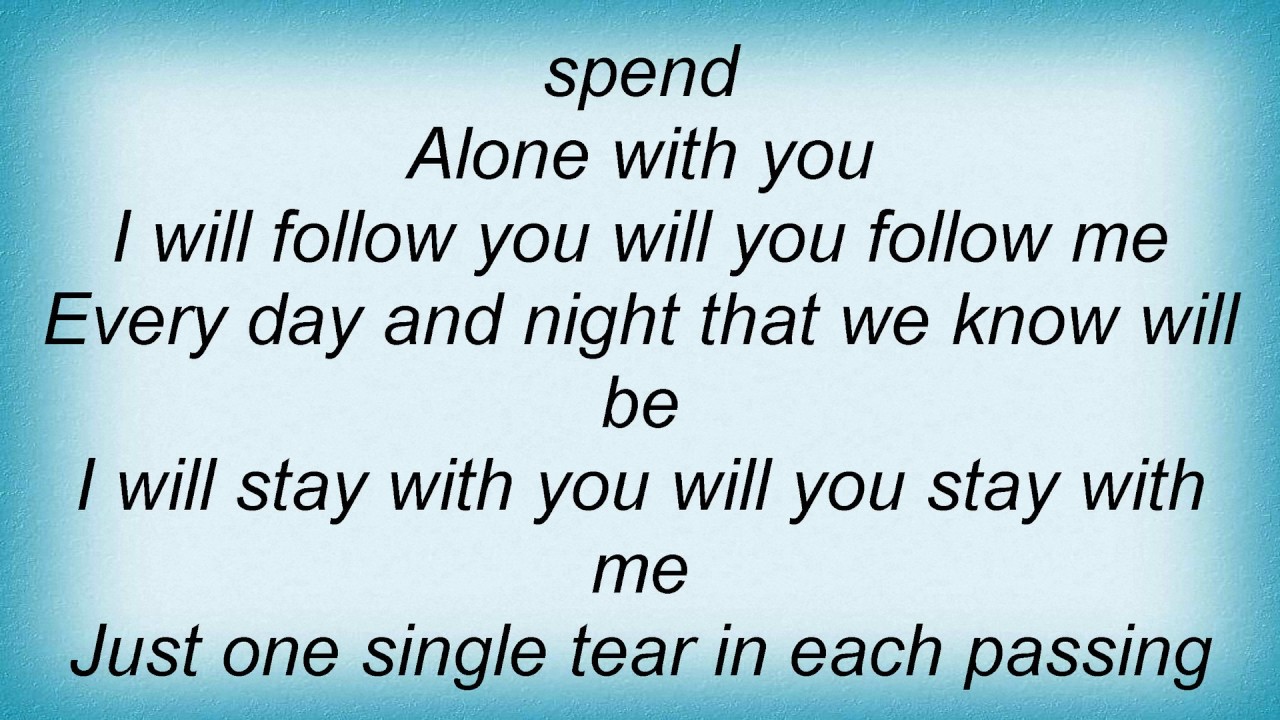 Red House Painters Follow You, Follow Me Lyrics YouTube