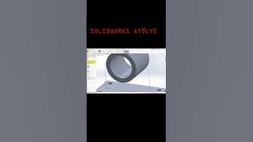 SolidWorks Örnek Çizim 95 (3D solid model example) #shorts