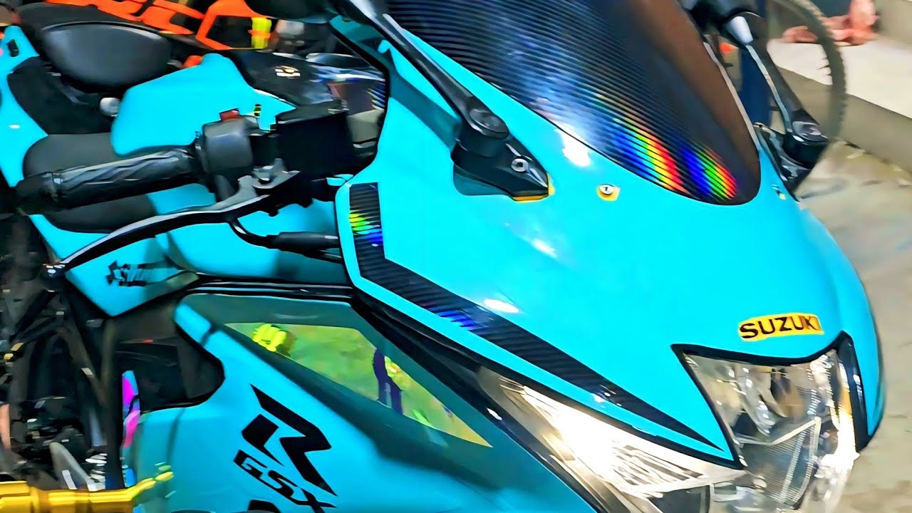 বাংলাদেশের সেরা Colorful GSXR Modified  | Suzuki Gsxr Stickers Modification | Bike Accessories