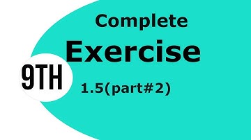 9Th Class Math Science Group Chapter 1 [ Exercise 1.5, Matrices And Determinants ] By Sania Saleem