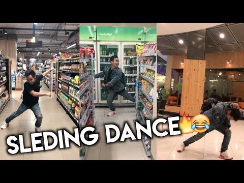 SLEDING DI TEMPAT RAMAI! *NAHAN MALU*