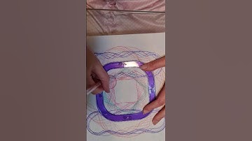 Parallel spirograph structure with harmony inscribed orbit #spirograph #art #math